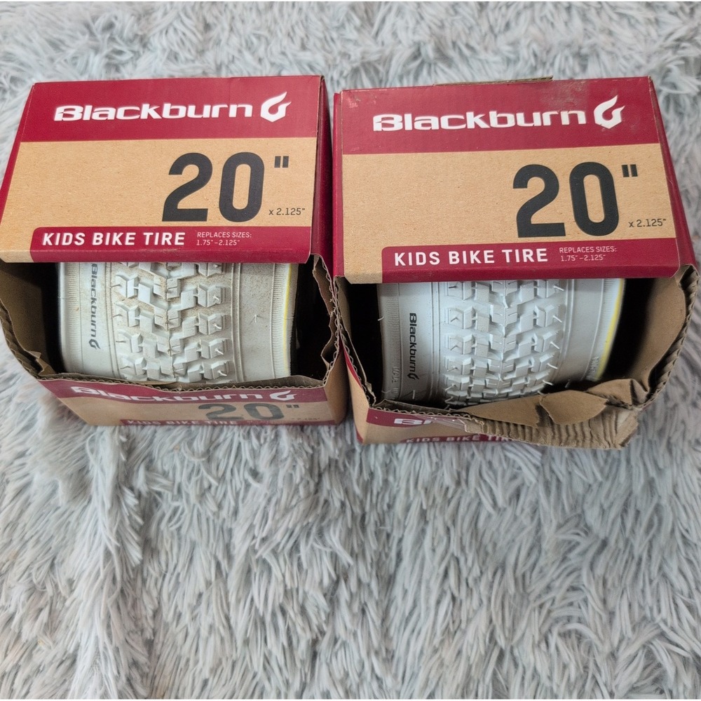 Blackburn 2pk  All Terrain Kids Bike Tire 20" x 2.125, White Lot Of 2 New
